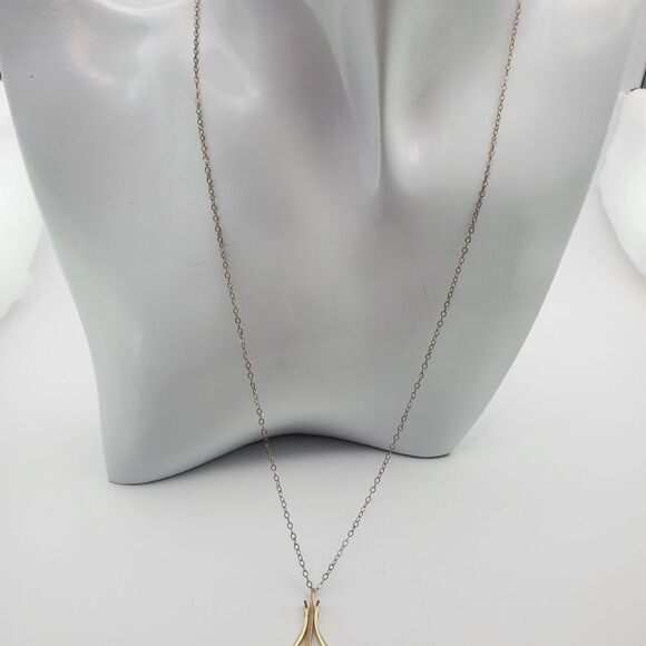 Tigers eye gold filled pendulum necklace N1118 - Picture 3 of 4